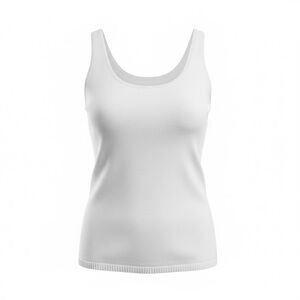 Women’s White Knit Tank Top